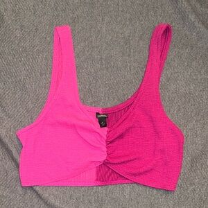 block colored crop top